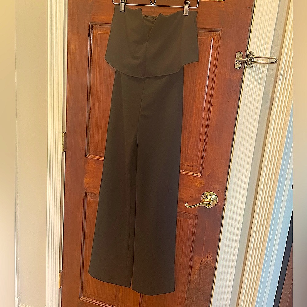 Lulus Black Strapless Jumpsuit